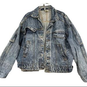 VINTAGE MEN'S JEAN JACKET - DENIM - NUOVO INDUSTBIALE JEANSWEAR TRUCKER - SIZE L